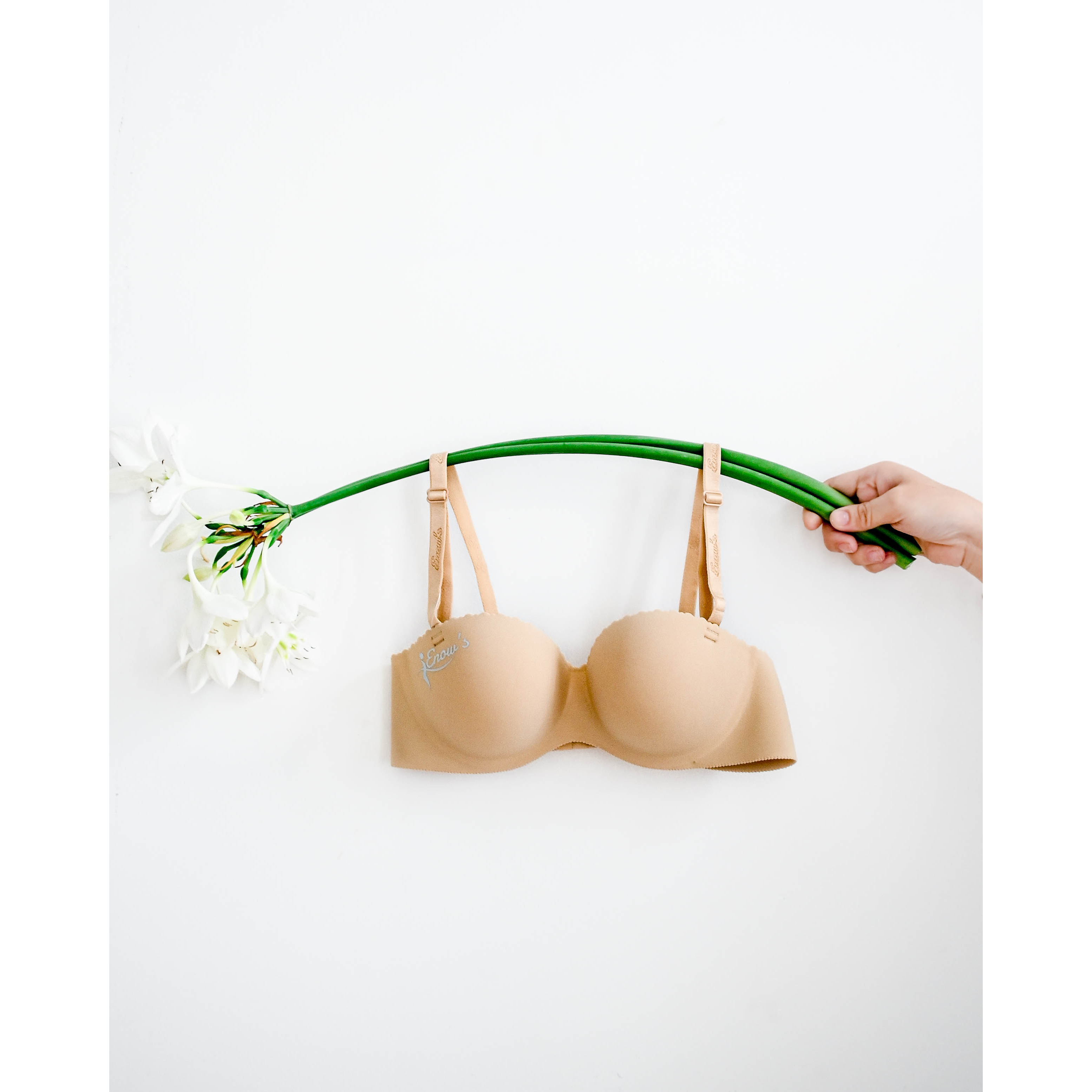Áo Ngực Enows Chính Hãng Cúp Ngang, Mút Vừa - Da - 34