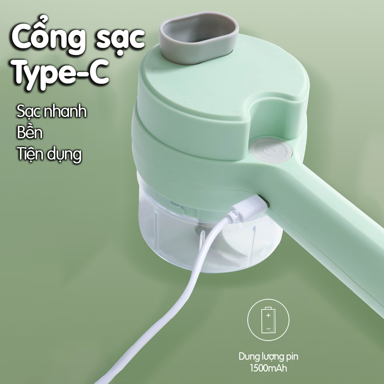 Máy xay cắt lát tỏi ớt rau củ thực phẩm loại mini -K1614