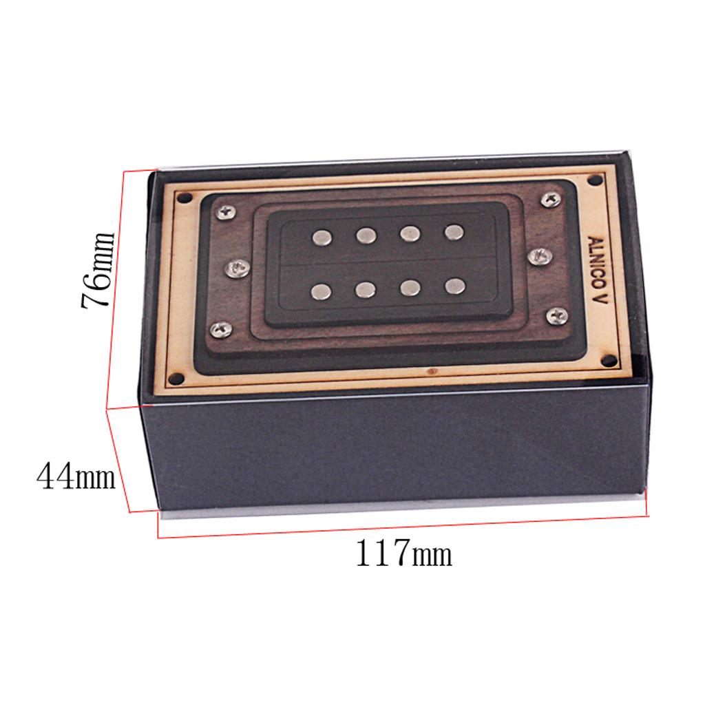 1 Set 4-String Humbucker Pickup With Screws For Cigar Box Guitar/Electronic Ukulele DIY