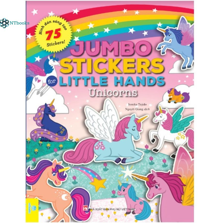 Combo 12 cuốn Jumbo Stickers for Little Hands