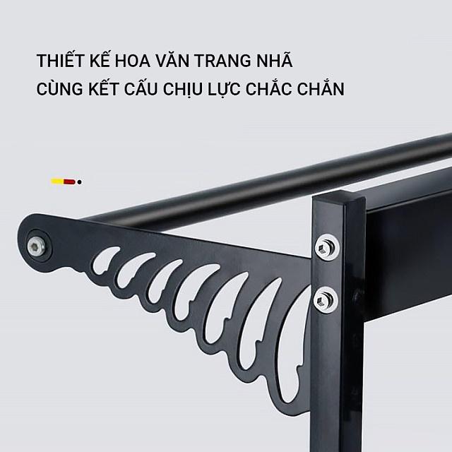 Kệ treo quần áo tiện ích , kệ treo quần áo kèm ghế ngồi khung sắt kích thước 100 x 55 x 75cm