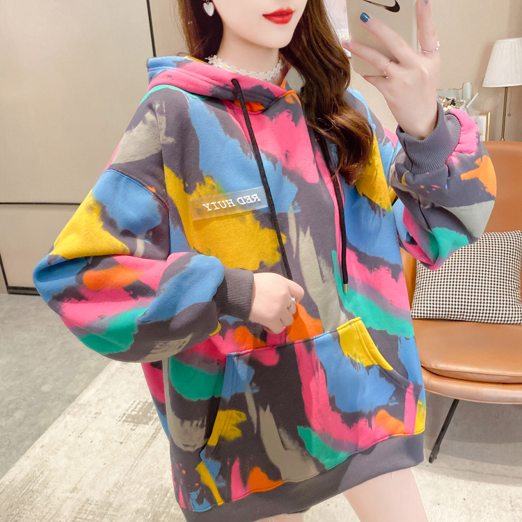 Áo Hoodies Graffiti 7 sắc cầu vòng IN VI TÍNH không bung tróc TiC028