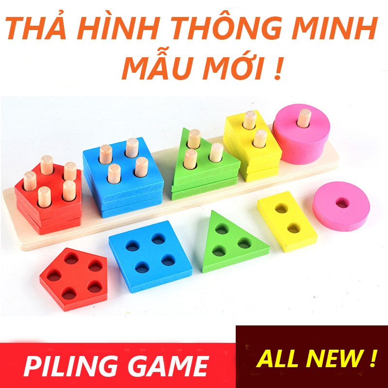 Đồ chơi thả hình thông minh 25 khối