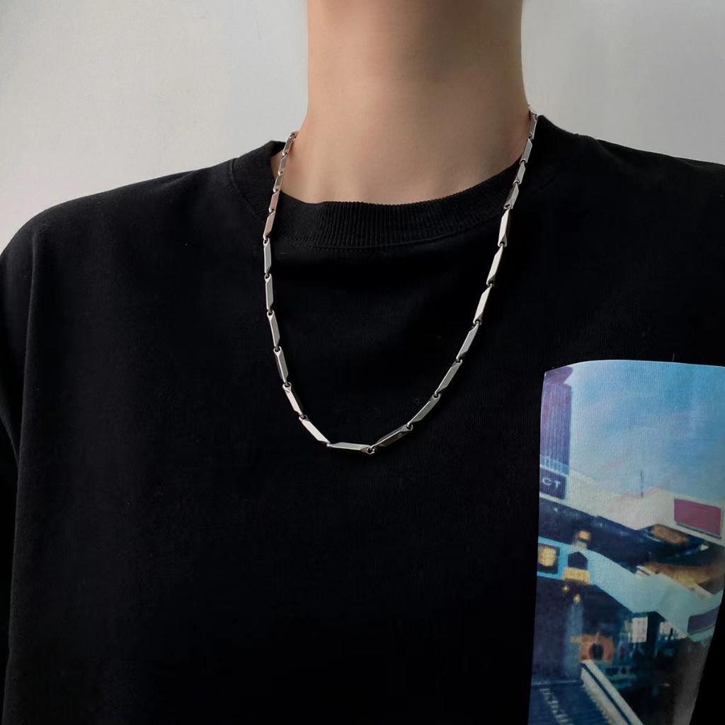 Dây chuyền nam vòng cổ Xích Trơn Basic nam nữ unisex Titan bạc đẹp không gỉ trangsucpt PTDCNA13