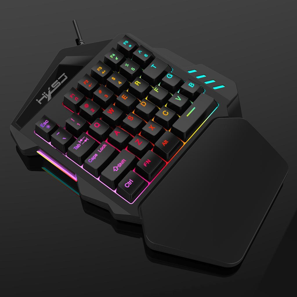 Backlight One-ed Keyboard Left PC Gaming Keypad