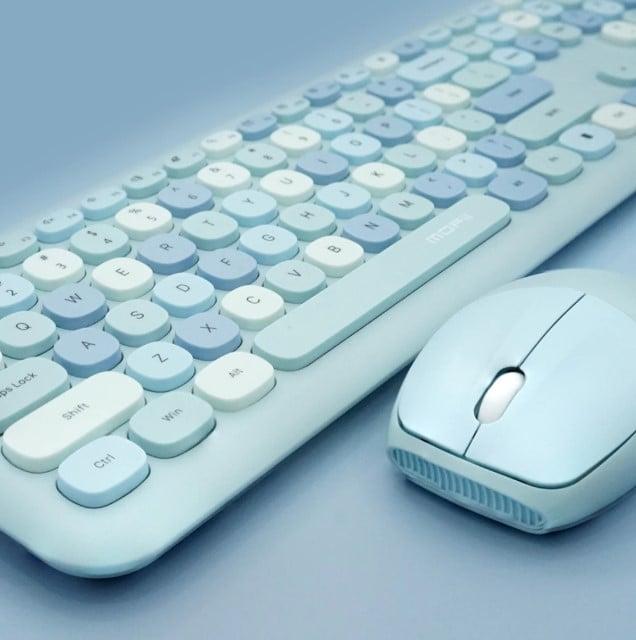 Mofii Phím Chuột Không Dây 666 Xanh Dương 60019041 - Hàng chính hãng