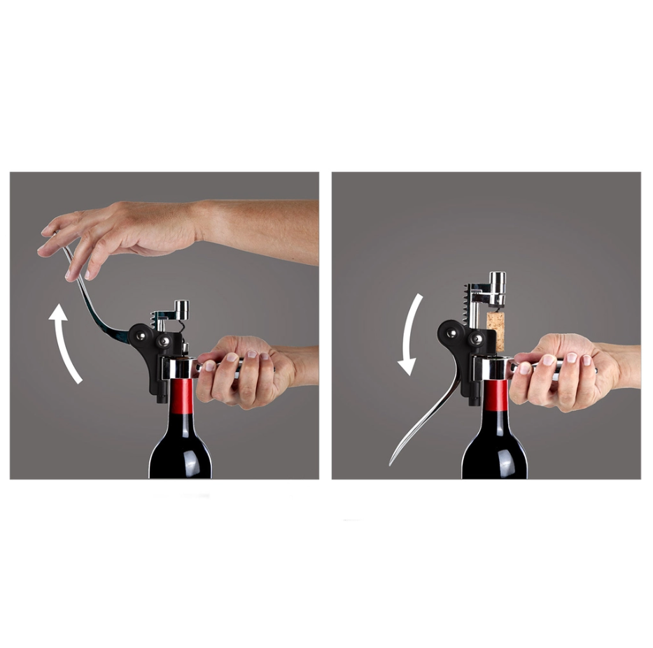 Vacu Vin - Dụng cụ khui rượu Lever tay cầm ngang