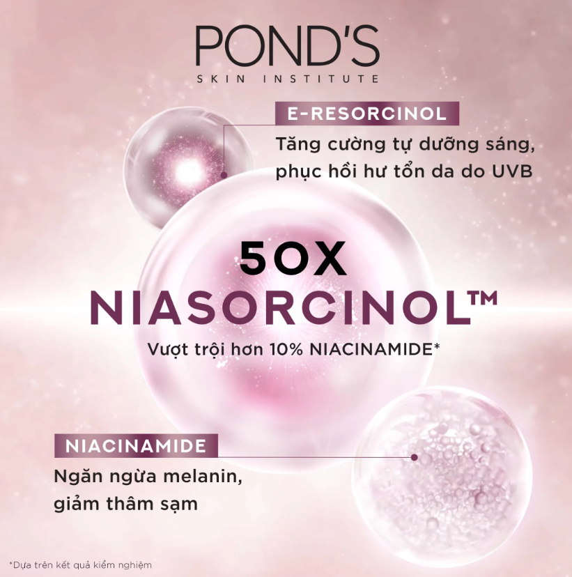 Combo Serum Dưỡng Sáng Mờ Thâm 3D Glow và Kem Dưỡng Ẩm Ngày Đêm Pond's Bright Beauty 30G &amp; 45G x2