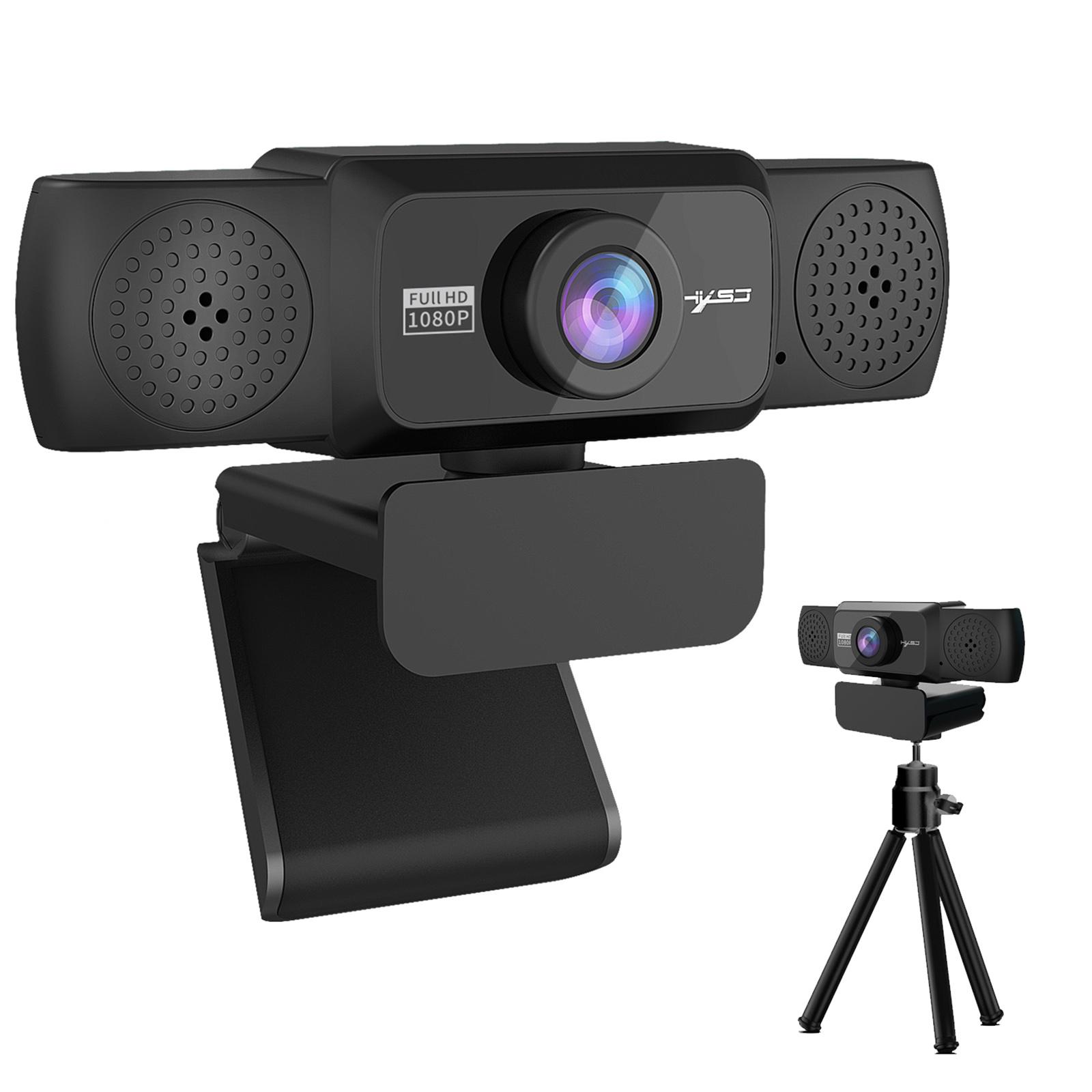 1080P Webcam with Microphone, Web Camera, Microphones Streaming Webcam, 90 & Deg; View Computer Camera, USB Plug And Play, Laptop / Desktop