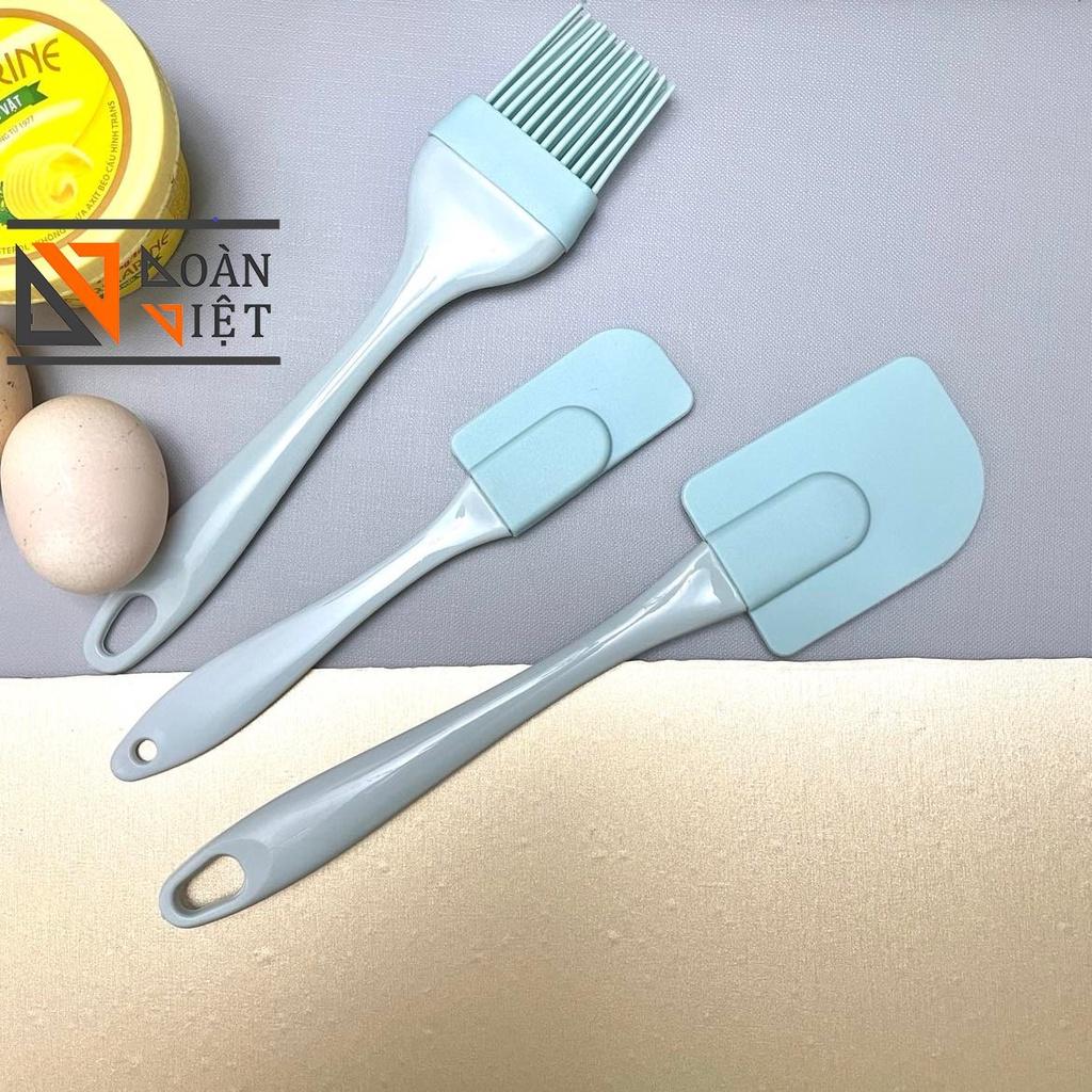Dụng cụ làm bánh, nấu ăn - Bộ Cọ Vét Silicon Cao Cấp, Chịu Nhiệt Tốt