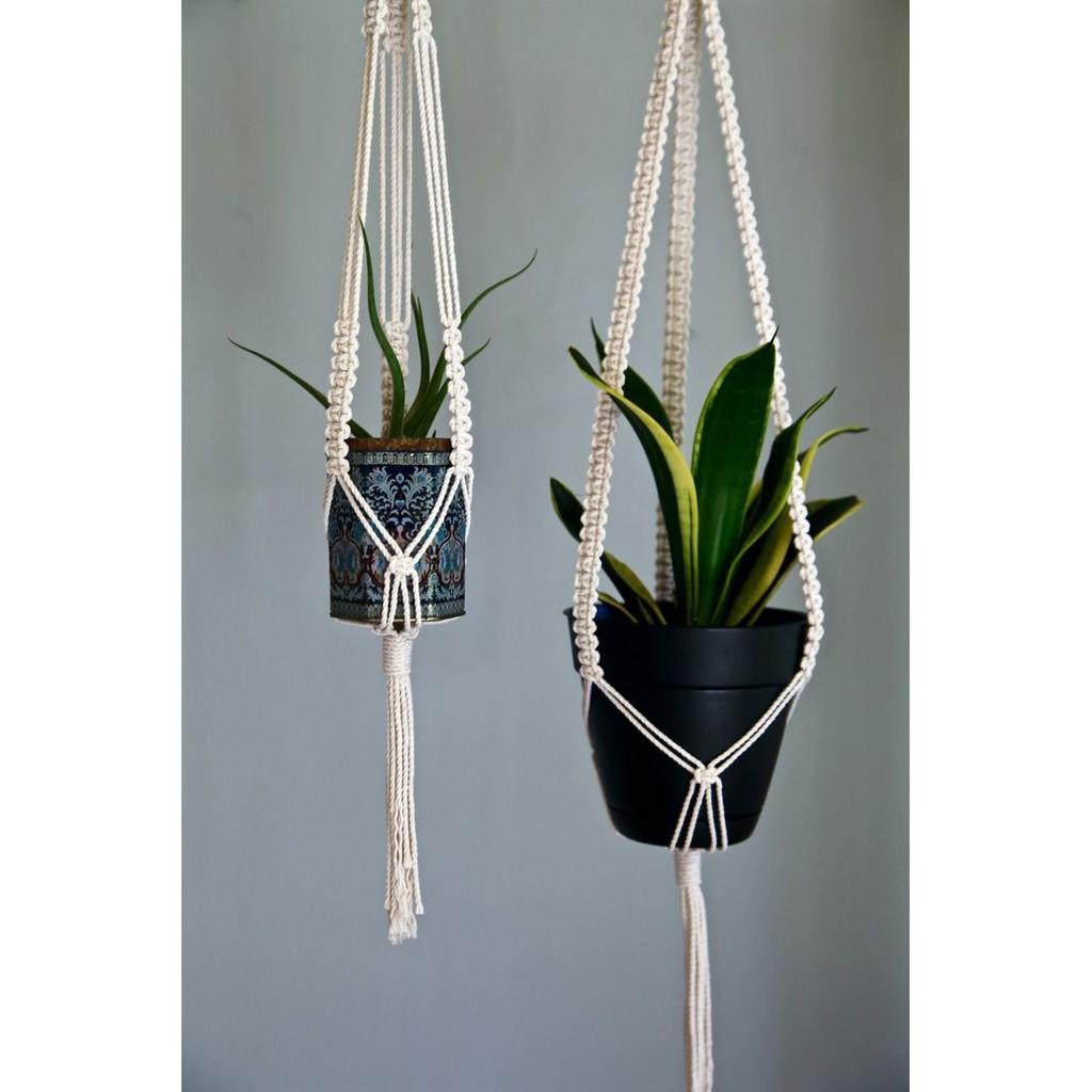 Dây treo chậu macrame - chất liệu sợi cotton