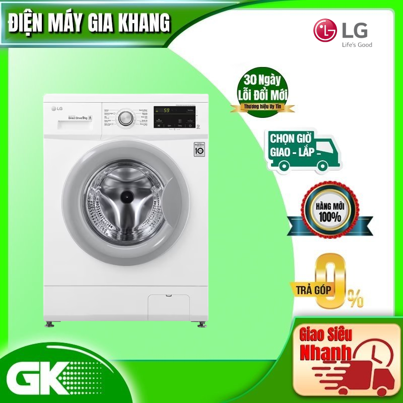 Máy giặt LG Inverter 9 kg FM1209N6W