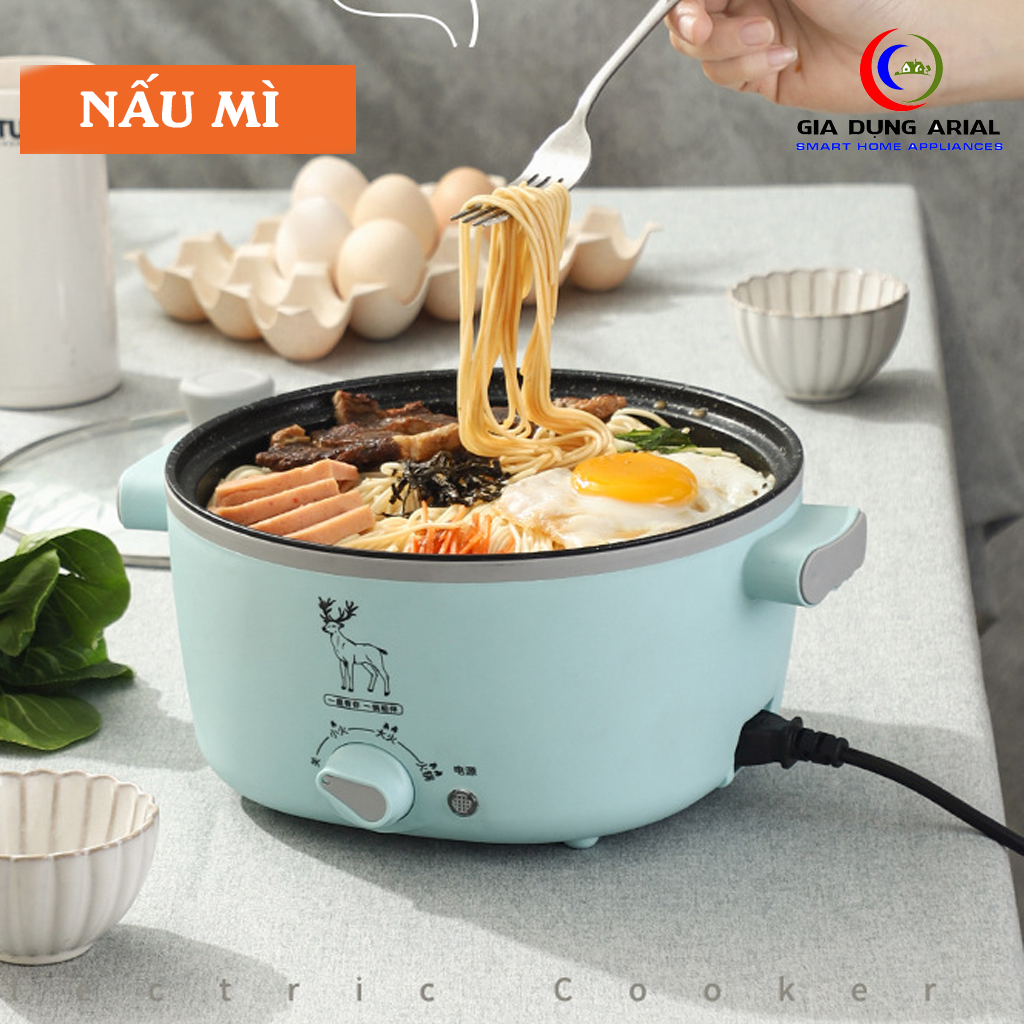 Nồi Lẩu Điện Mini Đa Năng Có Chống Dính NL-09 Công Suất Đến 1000W Thích Hợp Cho Gia Đình