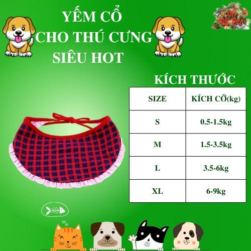 Yếm cổ cho thú cưng họa tiết siêu hot