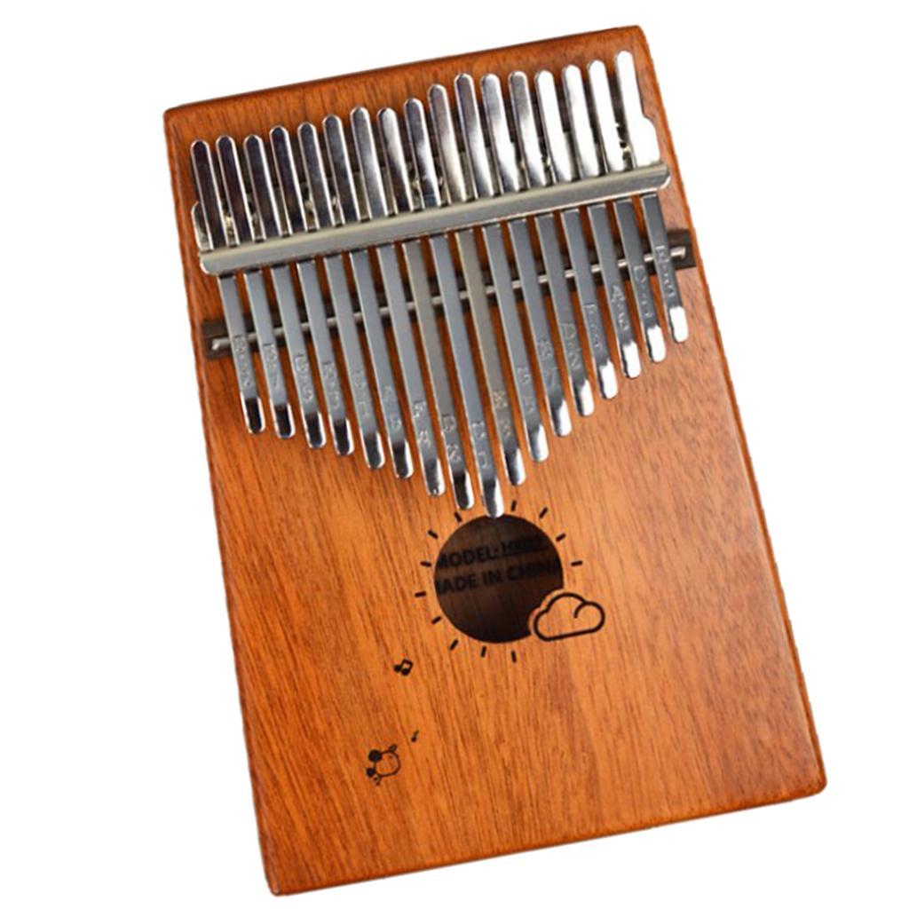 Wooden 17 Keys Kalimba Thumb Piano Musical Instrument Accessory for Piano Lovers