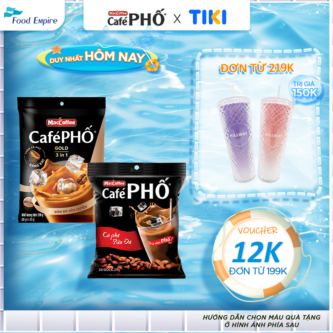 Combo 1 Túi cà phê Cà phê phố Phố Sữa Đá &amp; 1 Phố Sữa Đá Gold