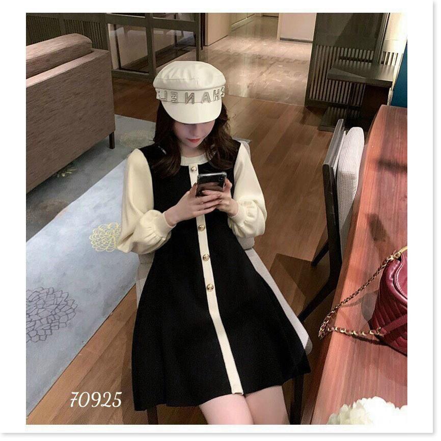 ĐẦM XÒE LỤA BI CÓ NÚT CÀI CỰC XINH