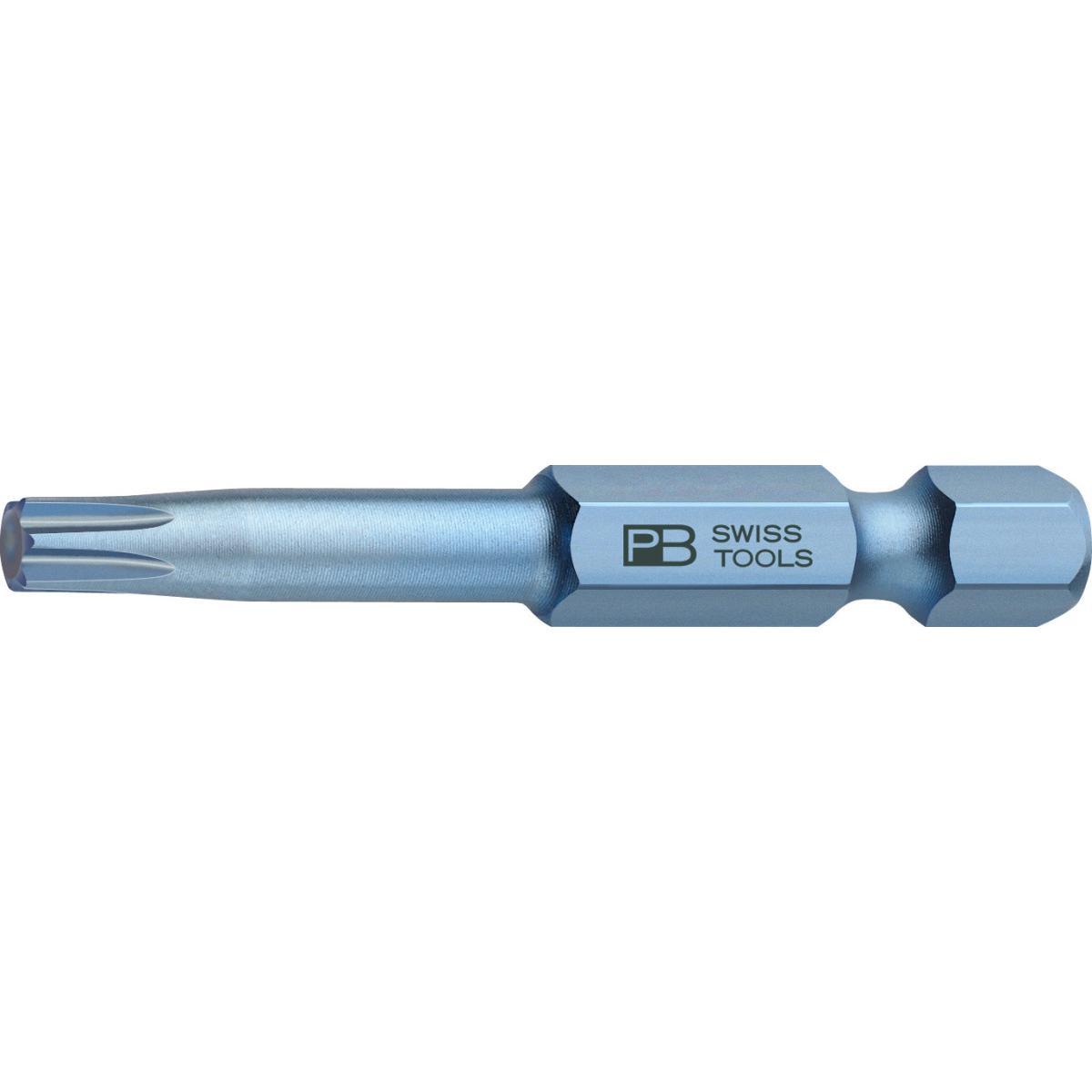 Đầu Bits Hoa Thị Torx T40 Dài 50mm Pb Swiss Tools Pb E6,400/40-50 - Hàng Chính Hãng 100% từ Thụy Sĩ