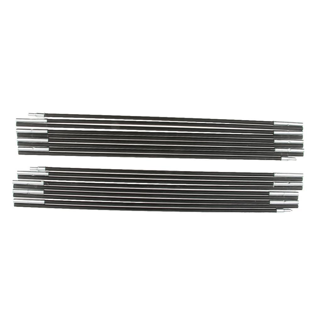2x Outdoor Tent Fiberglass Pole Kit Rod Replacement Accessories for Hiking Camping Picnic, Diameter 7.0/8.0mm