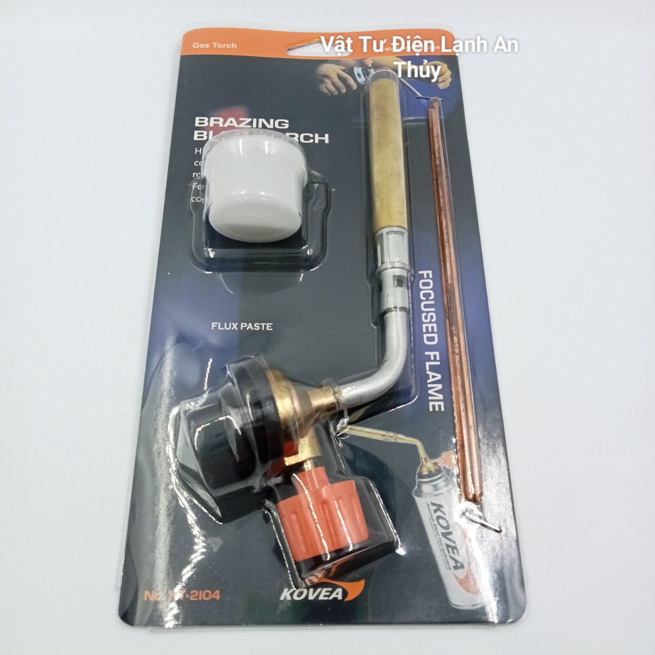 Khò gas ống đồng kovea 1 nòng loại thường - Đèn khò gas hàn ống đồng kovea 1 nòng - Đầu khò gas ống đồng - Súng khò gas