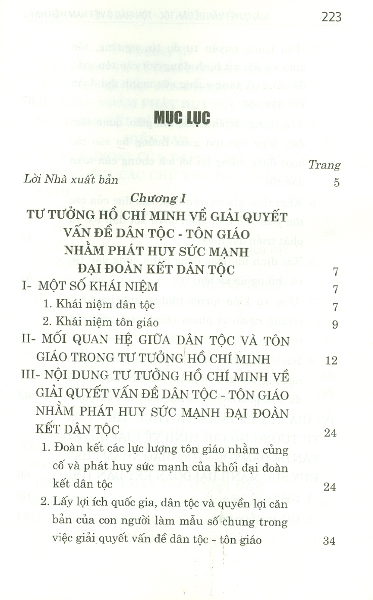 Giải Quyết Vấn Đề Dân Tộc - Tôn Giáo Ở Việt Nam Hiện Nay Nhằm Phát Huy Sức Mạnh Đại Đoàn Kết Dân Tộc Theo Tư Tưởng Hồ Chí Minh (Sách chuyên khảo)