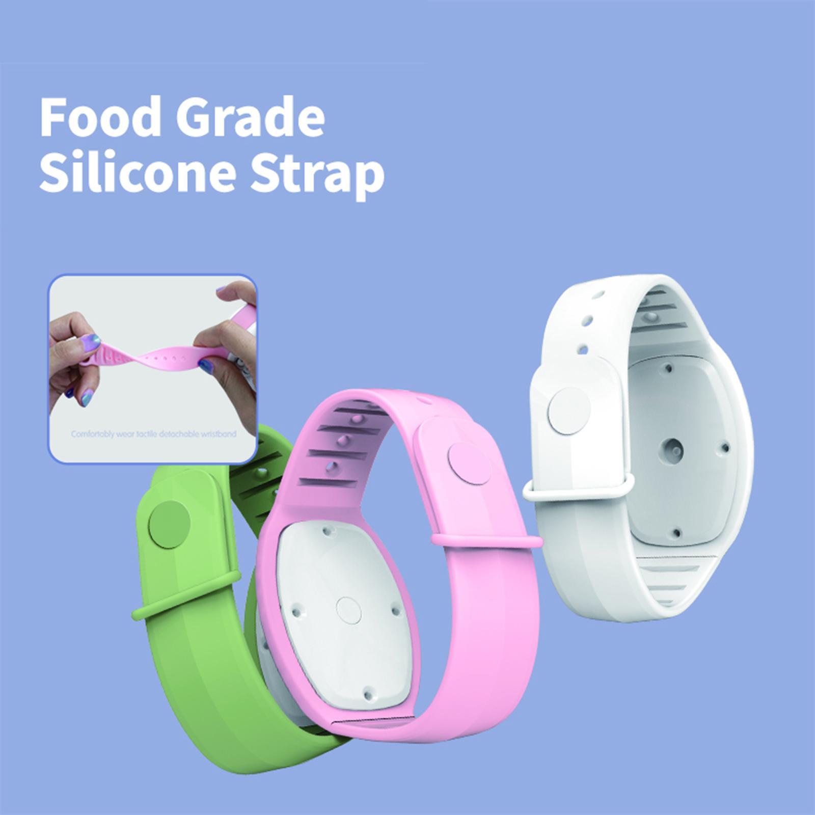 Mini Watch Fan Handheld Compact for Children Adults Travel White