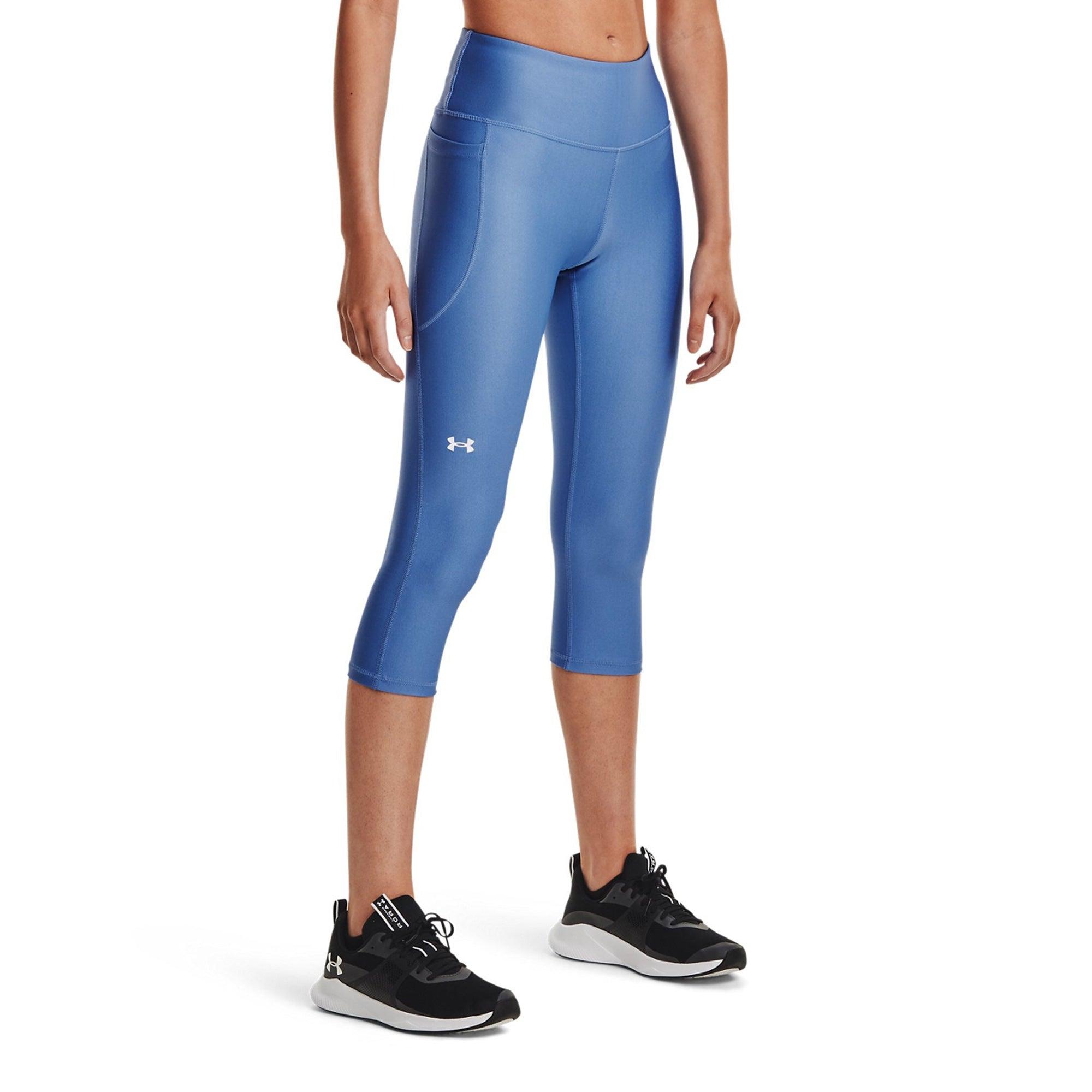 Quần legging thể thao nữ Under Armour HeatGear Armour No-Slip Waistband Capris - 1365334-488