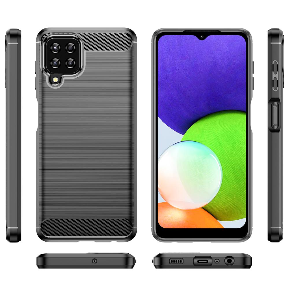 Ốp lưng dành cho Samsung A22 M32 4G ốp silicone mềm Carbone phay xước chống sốc chống vân tay
