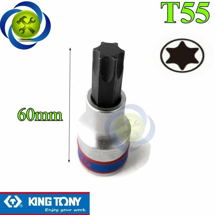 Đầu tuýp sao 1/2 KINGTONY dài 60mm trắng đen từ T20 - T70