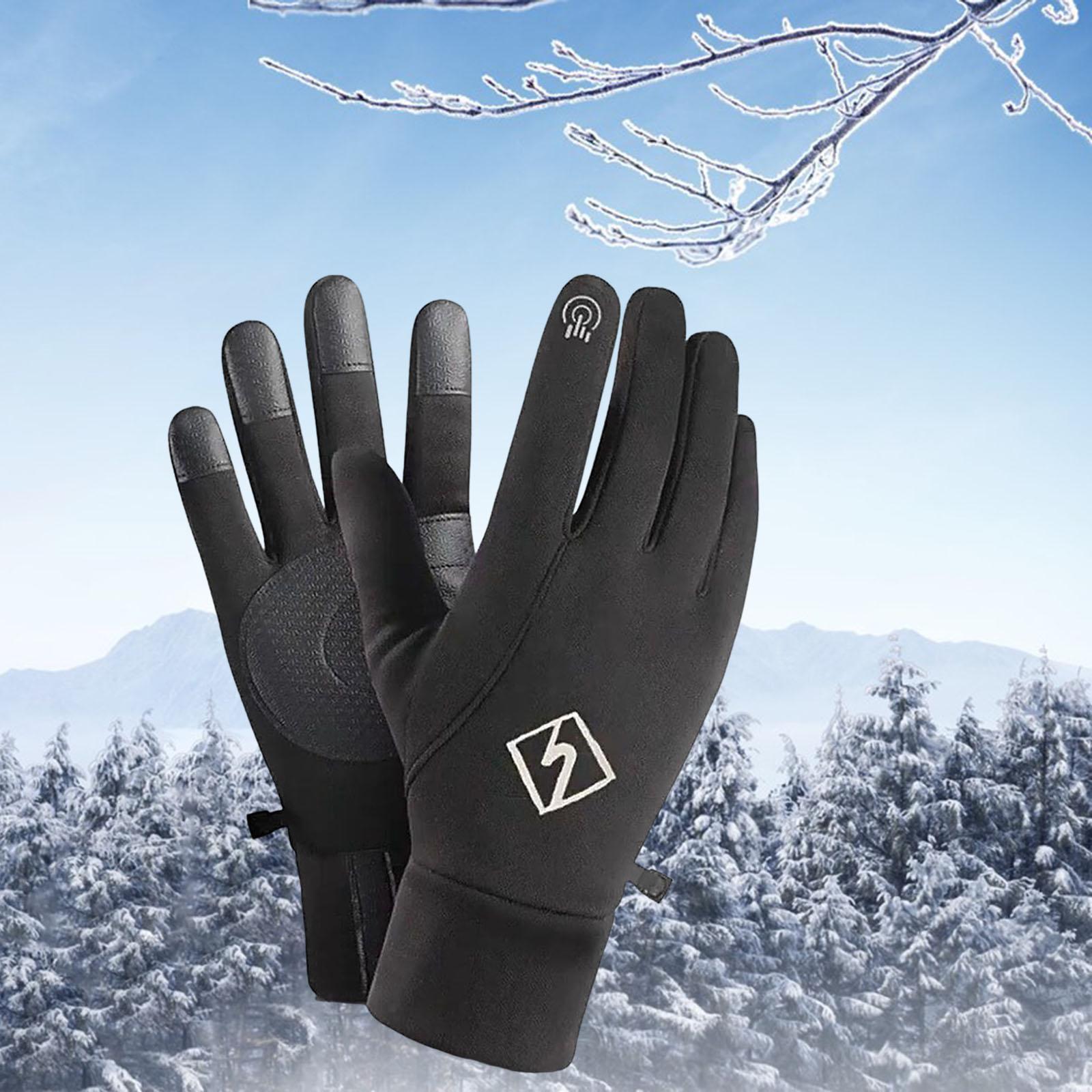 Women Men Winter Gloves Touchscreen Thermal AntiSlip Windproof Waterproof Gloves for Fishing, Driving, Cold Weather, Hiking, Biking