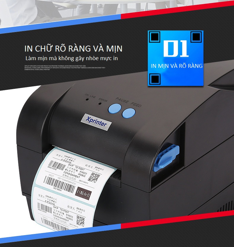 Máy In Mã Vạch Xprinter XP-330B Hàng Chính Hãng