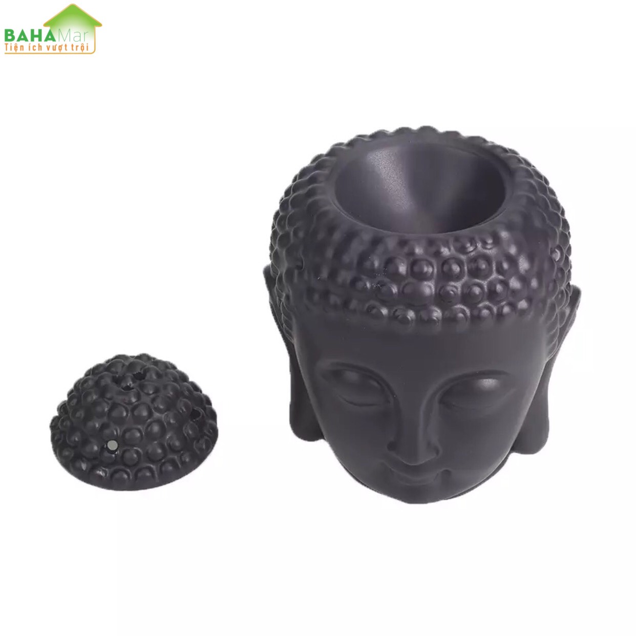 ĐẦU PHẬT ĐỐT NẾN XÔNG TINH DẦU BẰNG GỐM CAO CẤP - TRANG TRÍ NHÀ "BAHAMAR" sử dụng để trang trí nhà cửa và hương liệu. cho phép ánh sáng của nến tỏa sáng trong