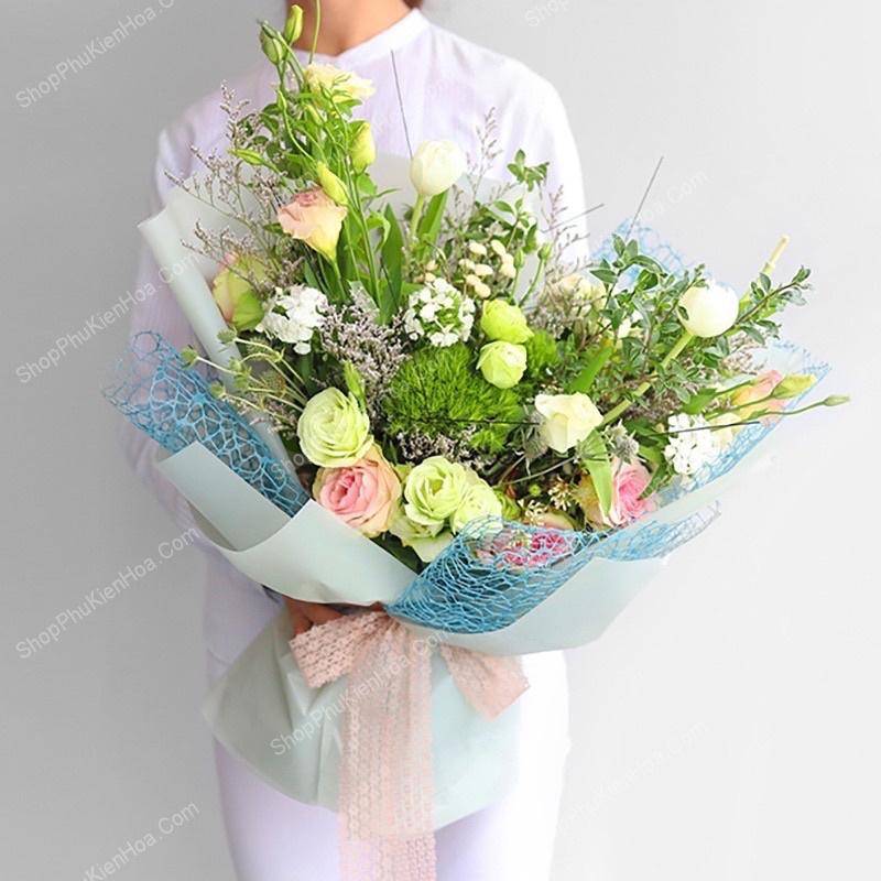 1 Quận lưới nhện gói hoa - lưới voan bó hoa, gói hoa