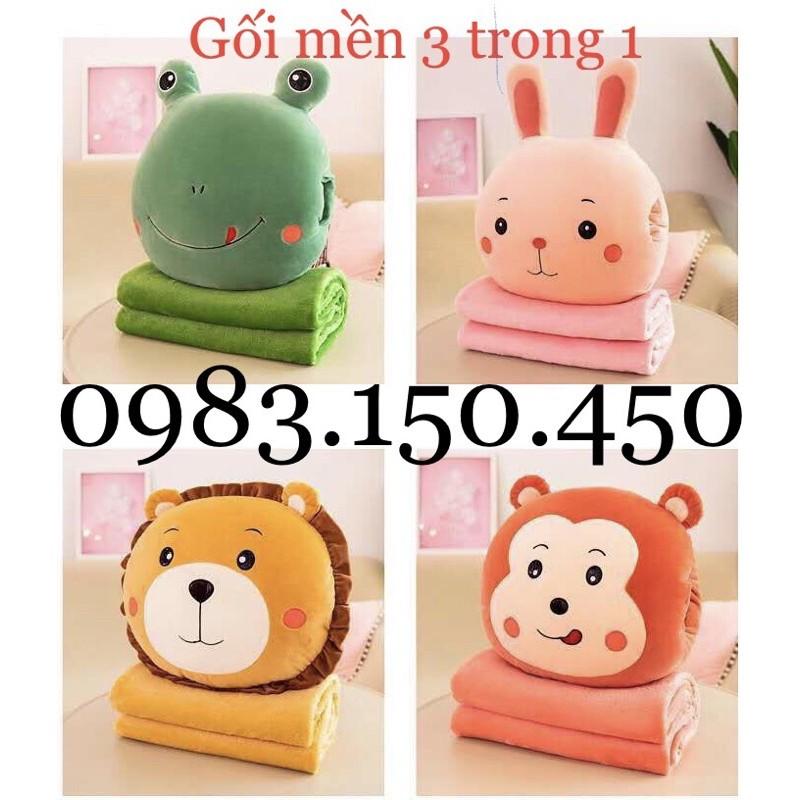 Gối mền 3in1 - Combo gối mền văn phòng, du lịch