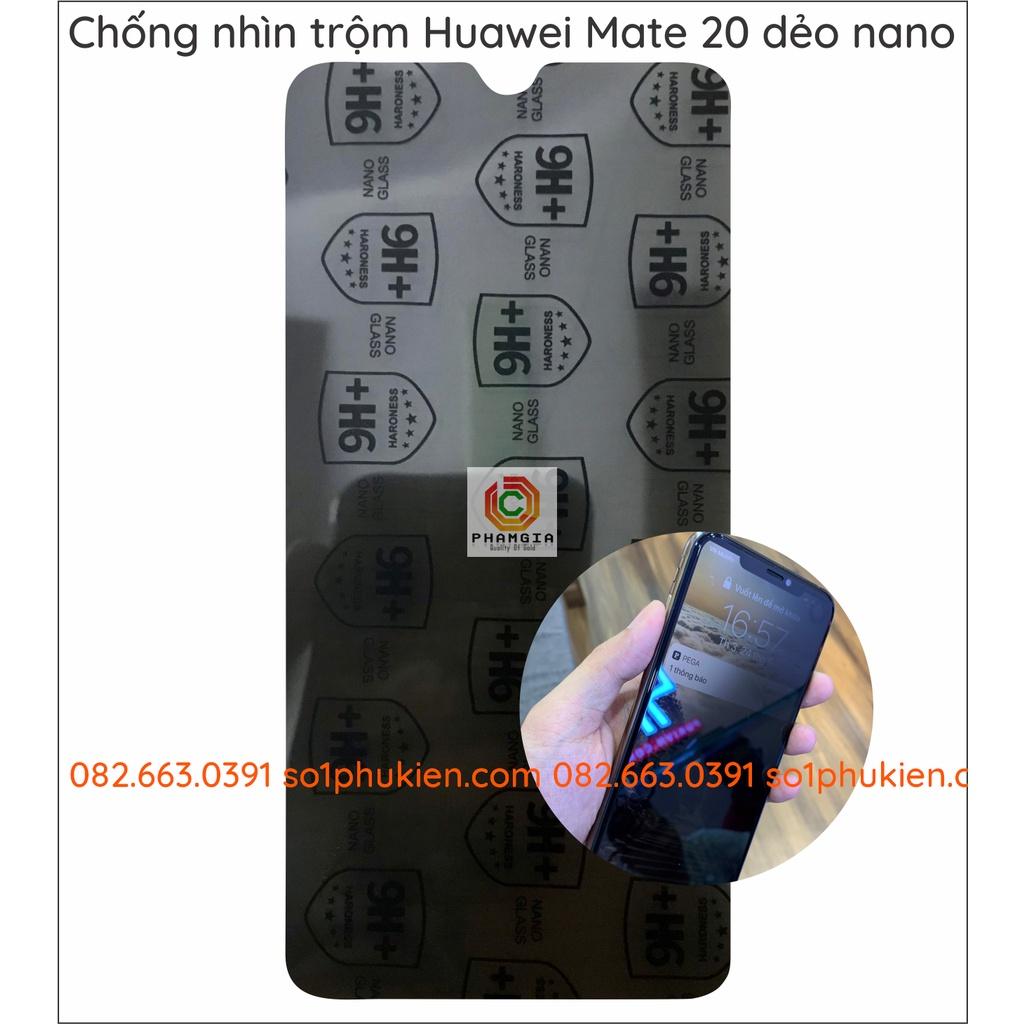 Dán cường lực chống nhìn trộm cho Huawei Mate 9 lite / Mate 20 dẻo nano