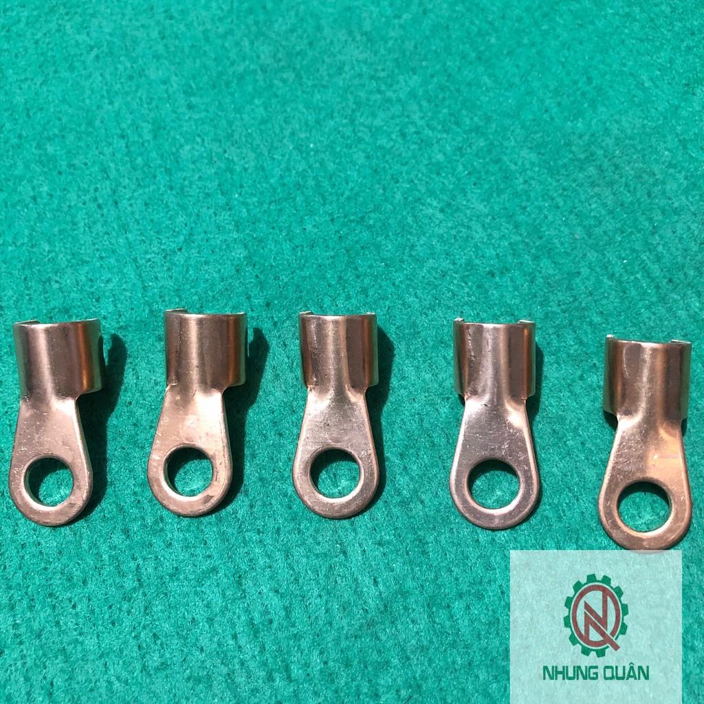 khuyên đồng nắp bình ắc quy lỗ 8 và 10 mm dầy 2mm