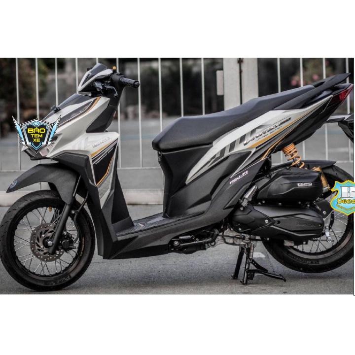 Tem rời dán xe vario 150 in decal trong dán xe trắng hoặc bạc - Bi Decal