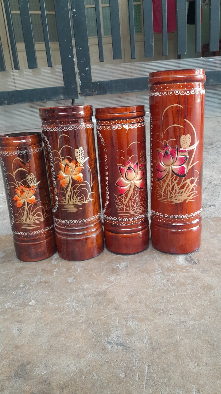 Ống đựng nhang gỗ cao 20cm