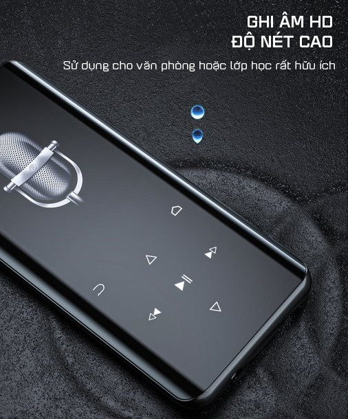 Máy Nghe Nhạc MP3 Màn Hình Cảm Ứng Bluetooth Ruizu D25 Bộ Nhớ Trong 16GB - Hàng Chính Hãng