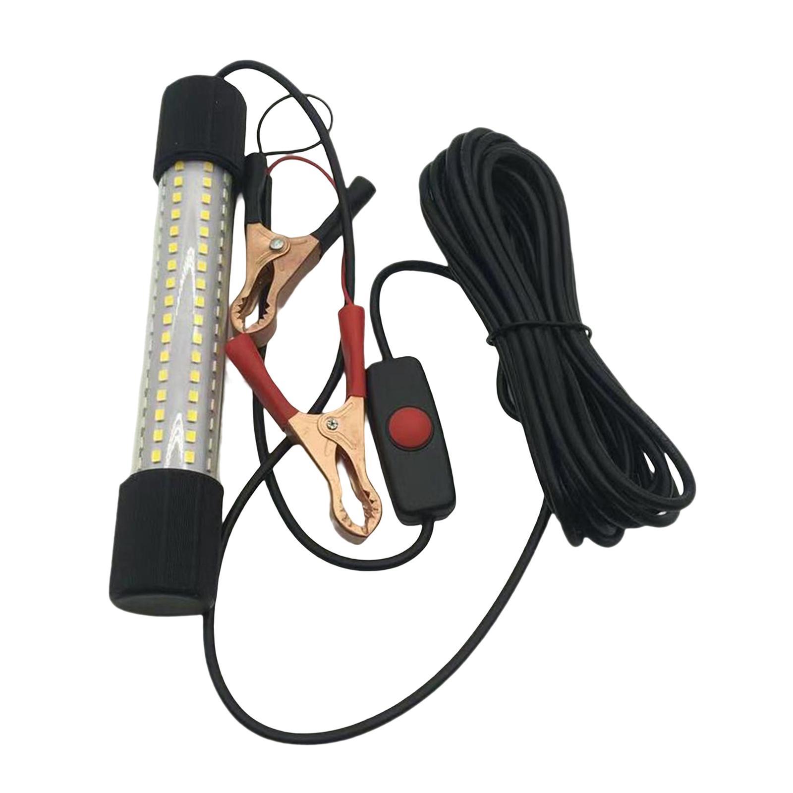 Aluminum LED Submersible Fishing Light Underwater Lamp Night Fishing