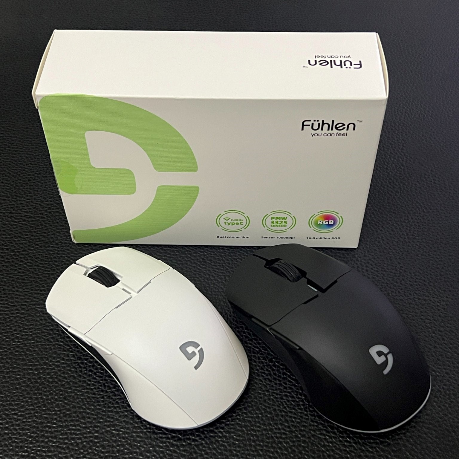 Chuột Gaming Bluetooth và Wireles Fuhlen D90S V3 RGB, DPI 10000, sạc Pin 650mAh, có App- Hàng chính hãng