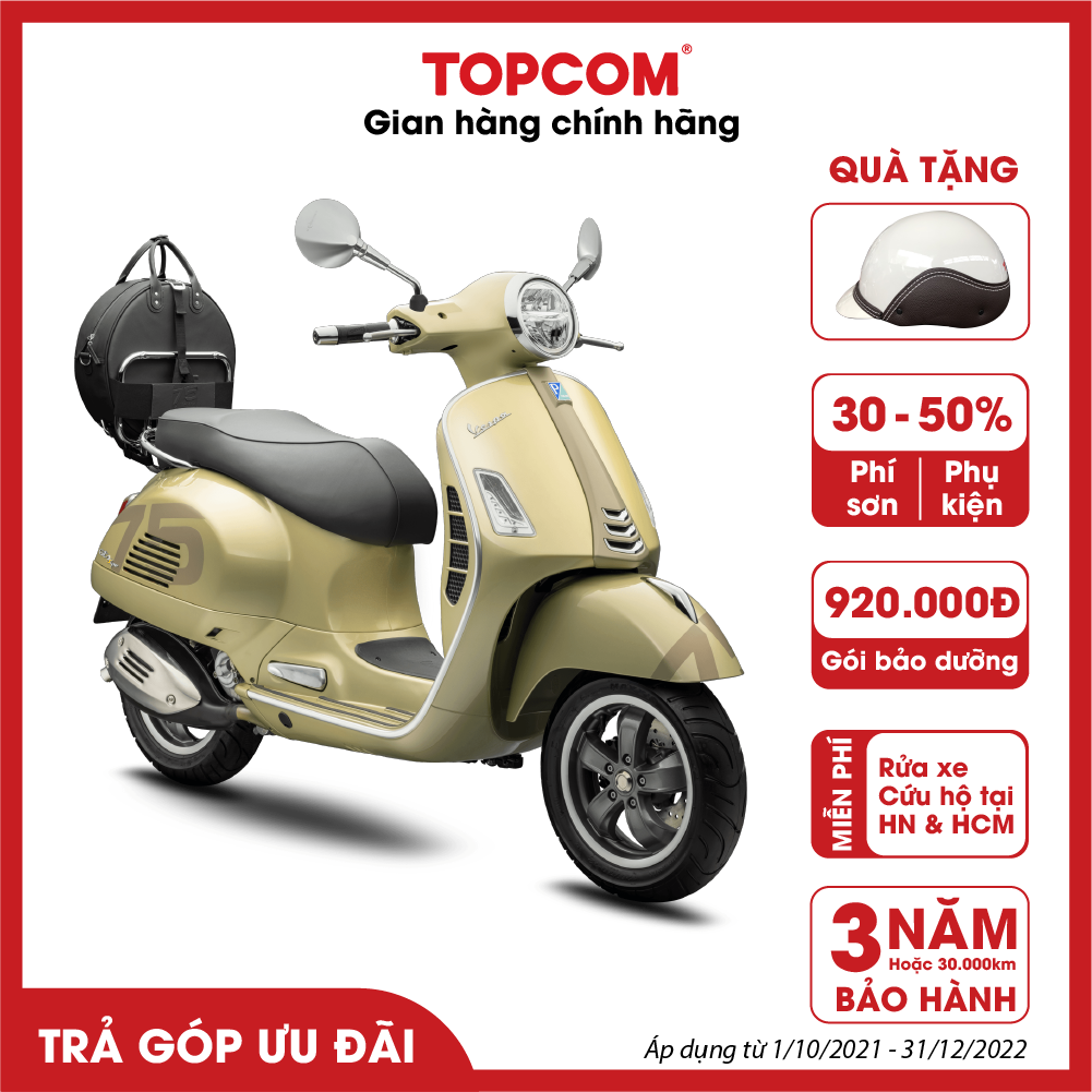 [Chỉ giao HCM &amp; HN] Xe Vespa GTS Super 75th 300