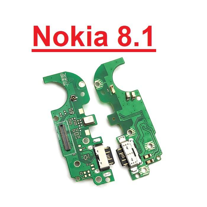 Cụm Chân Sạc Cho Nokia 8.1 Charger Port USB Main Borad Mạch Sạc Linh Kiện Thay Thế