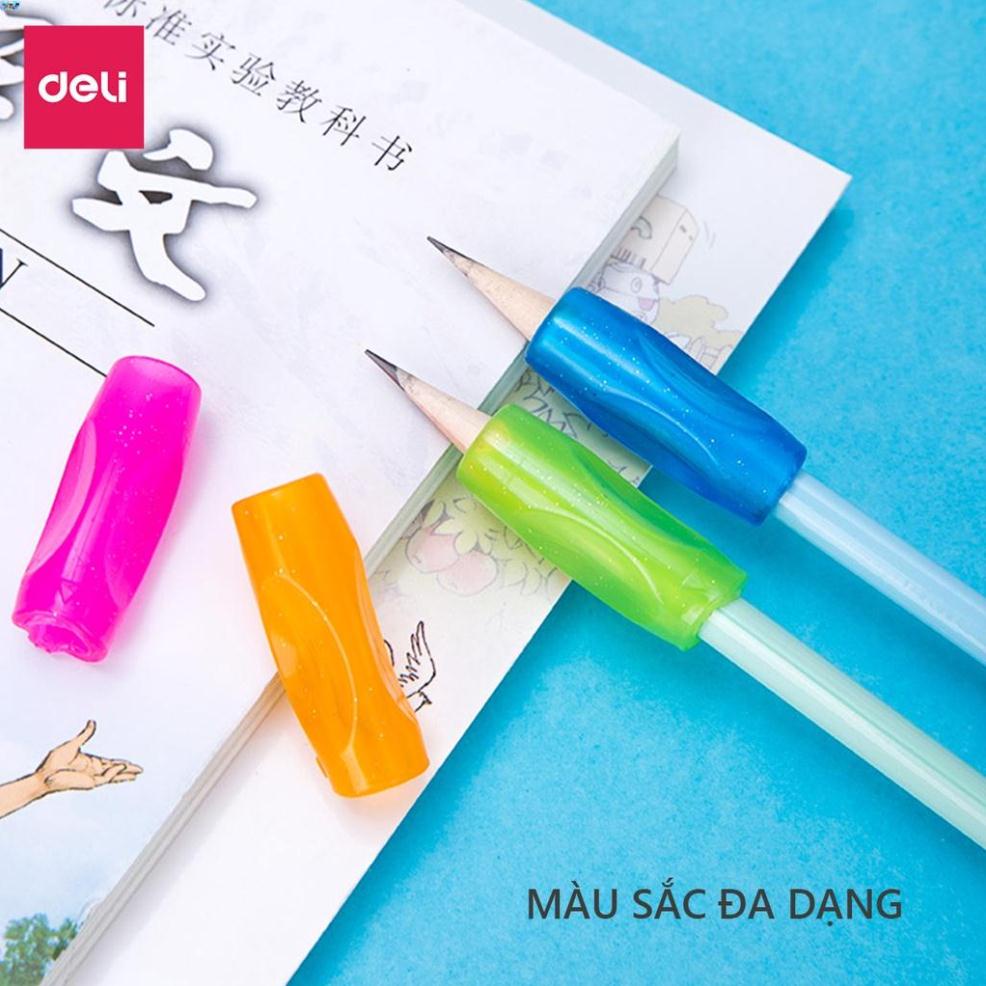 Dụng Cụ Hỗ Trợ Cầm Nắm Bút Cho Bé Học Sinh Deli - Nắn Chỉnh Tư Thế Cầm Bút Cho Bé - Dùng Cho Bút Chì Bút Bi - 69353 / 69354 / 69355 / 507