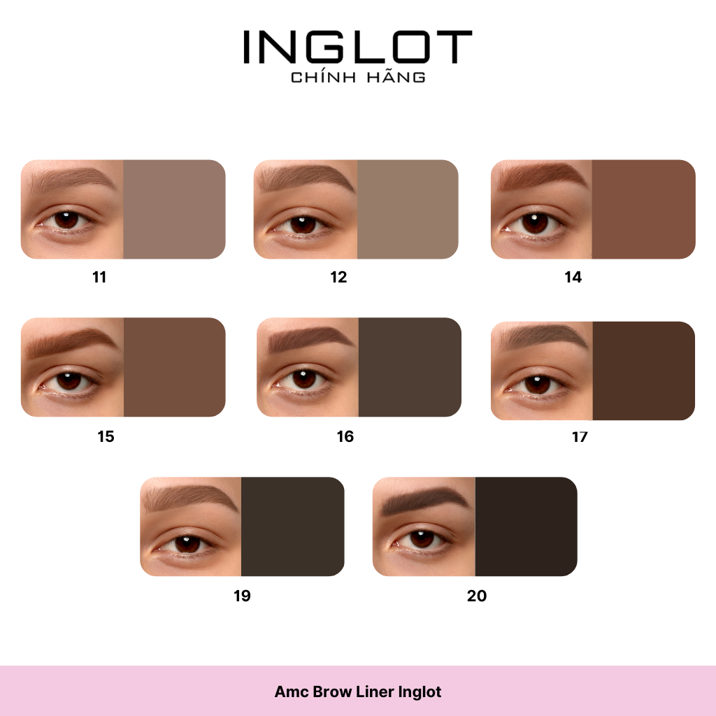 [Combo] Gel kẻ mày lâu trôi và chì định hình chân mày Inglot ( gel không kèm cọ)