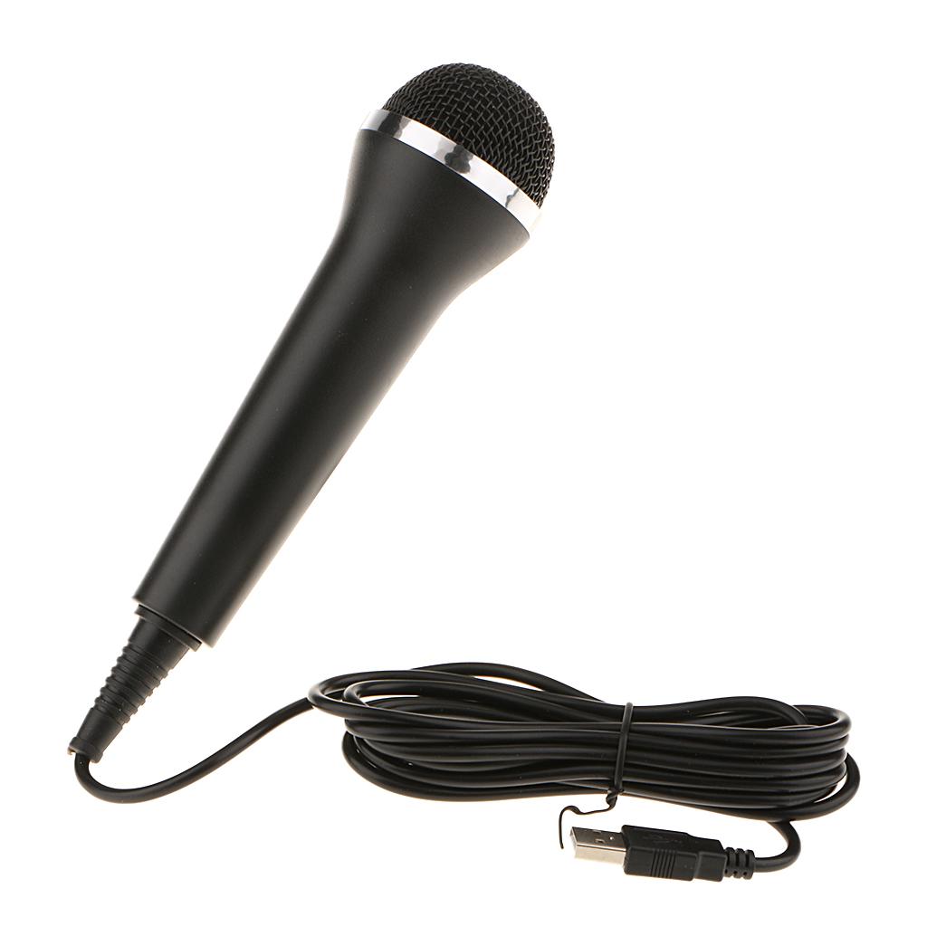 Universal USB Wired Microphone Controller for PS4 Pro Slim PS3 Xbox One S Xbox 360 Wii PC RockBand Guitar Hero Karaoke Singing Game