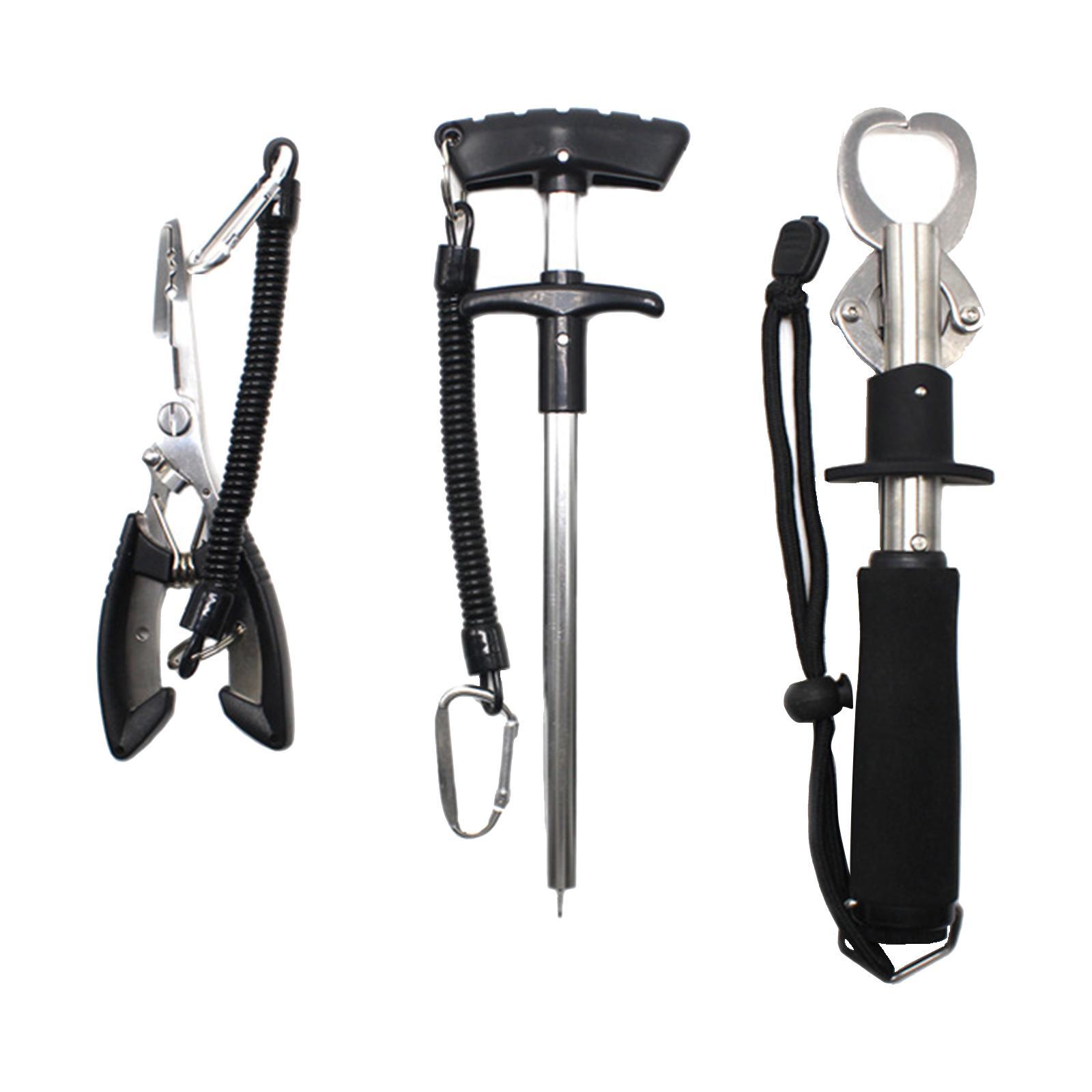 3x Fishing Pliers Set Portable for Freshwater Saltwater Tool Set Lip Gripper