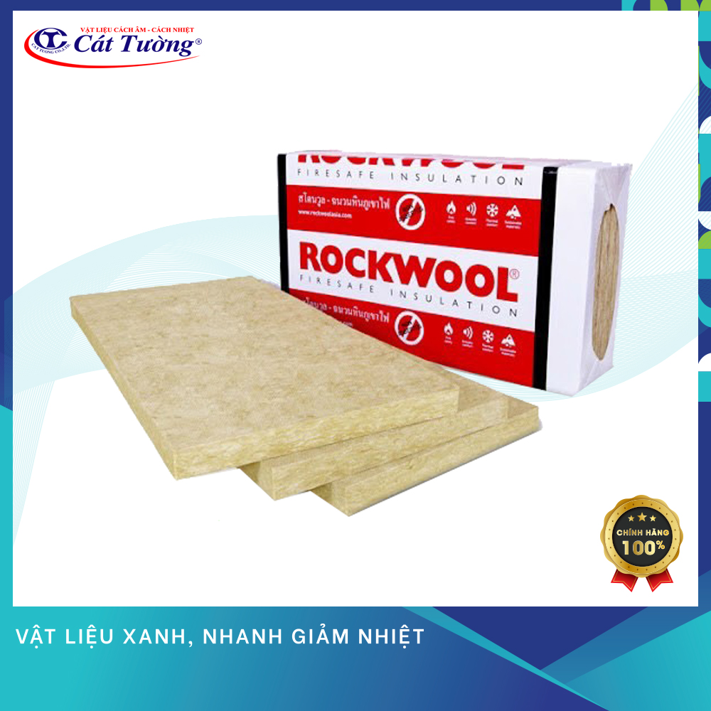 Bông khoáng Rockwool tiêu âm, chống cháy 40/50