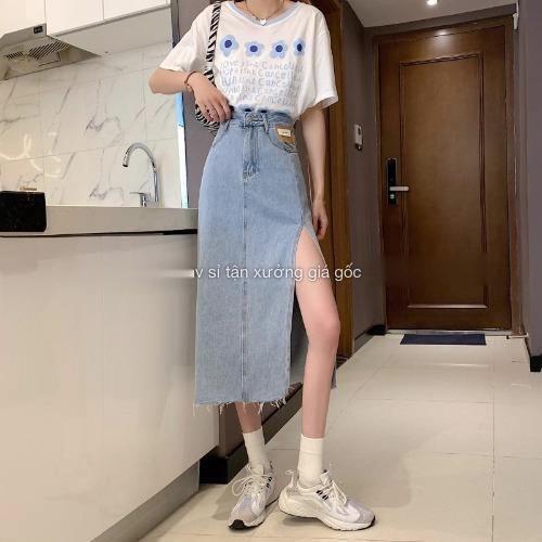 Váy jean ,chân váy sẻ đùi