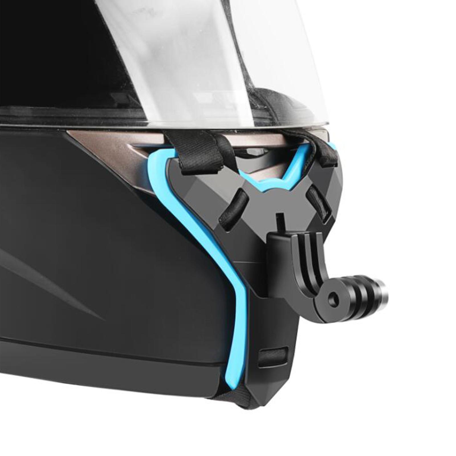 Helmet Chin Strap Mount for GoPro Hero 9/8/7//6/5 blue